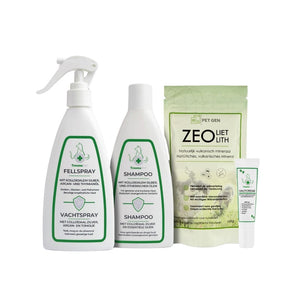 Übersicht der Vorteile des TraumaPet Must-have Sets: rundum vorbereitet, vielseitig einsetzbar, ideal für Zuhause und unterwegs und geeignet für alle Haustiere.